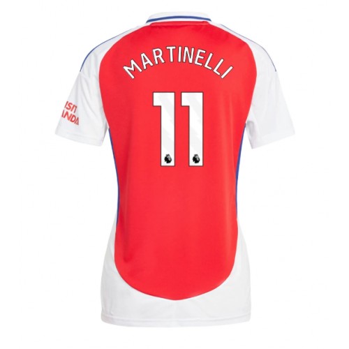 Fotballdrakt Dame Arsenal Gabriel Martinelli #11 Hjemmedrakt 2024-25 Kortermet